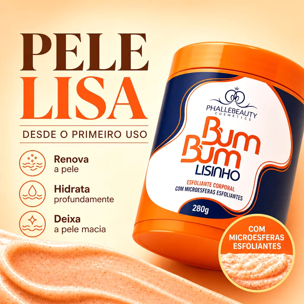 Pele Lisa com Bum Bum Lisinho